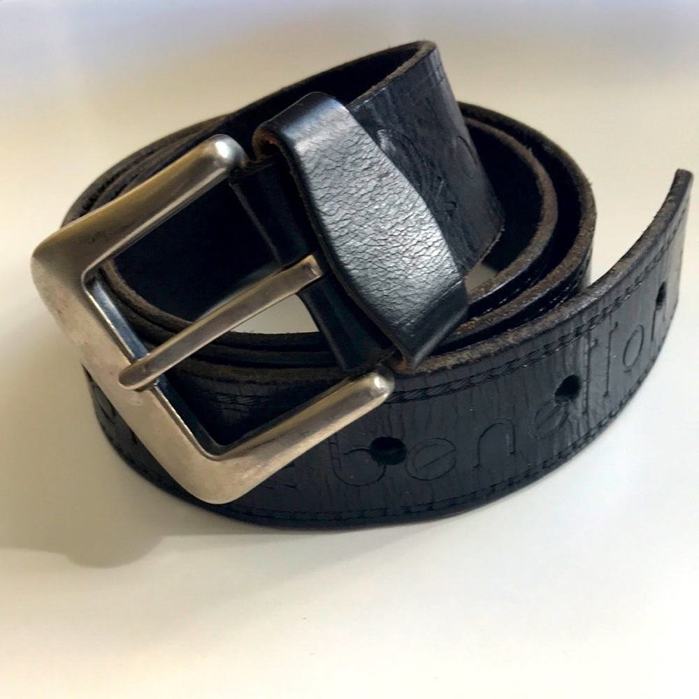 Vintage Benetton Belt. Genuine leather.